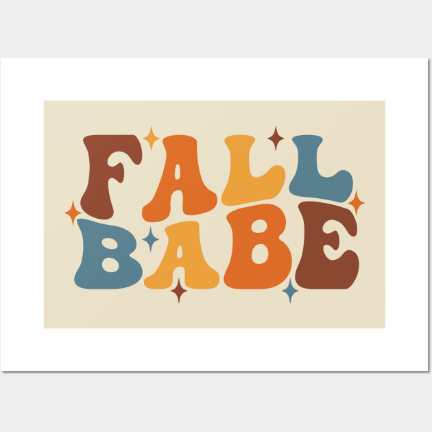 Fall Babe Wall Art by LaainStudios